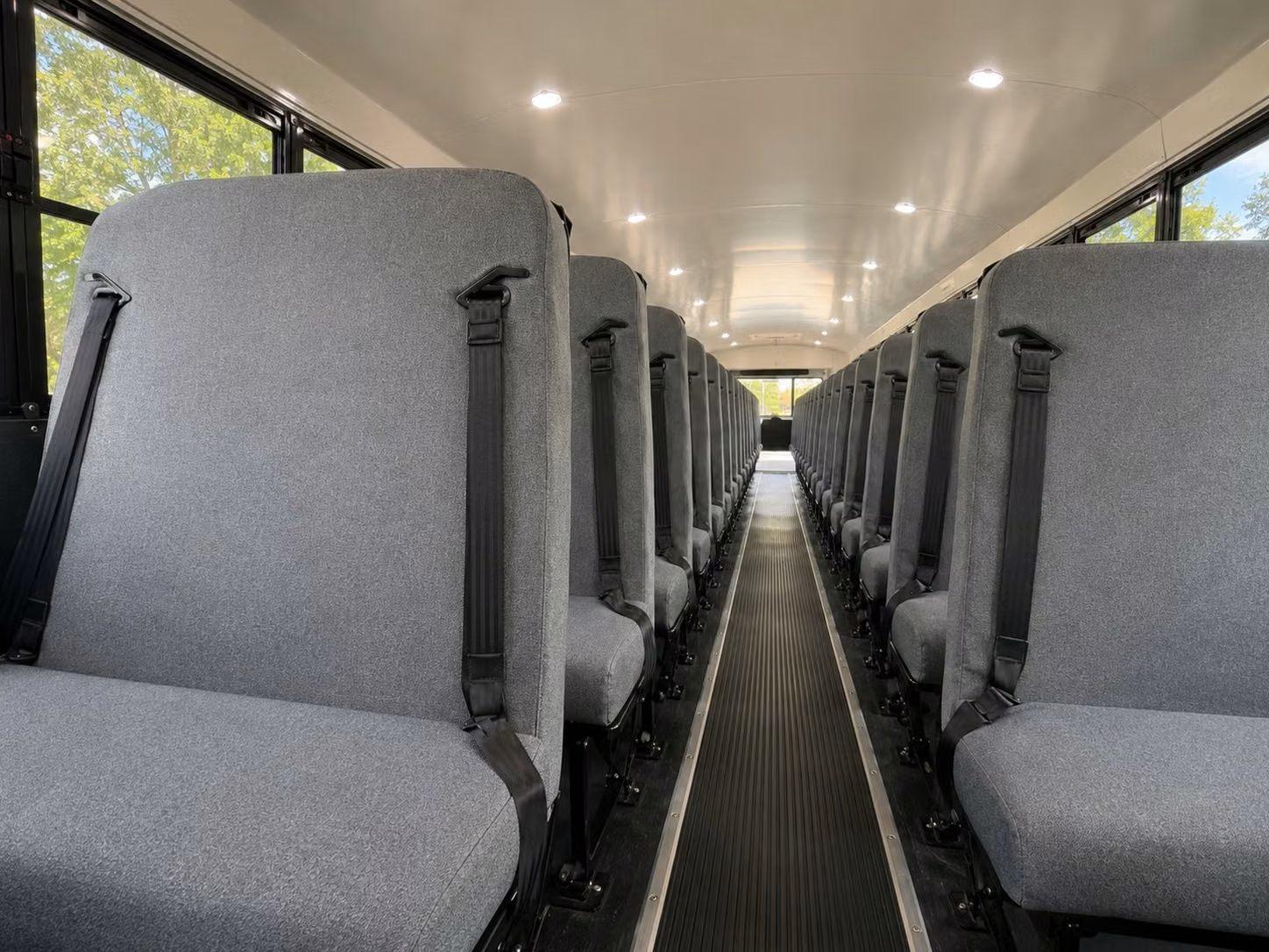 school bus inside